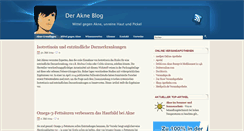 Desktop Screenshot of akne-blog.de