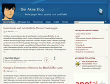 Tablet Screenshot of akne-blog.de